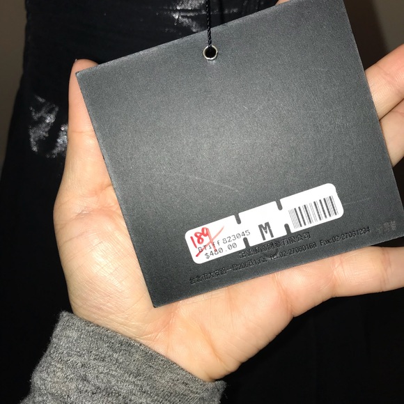 Black satin strapless cocktail dress. - Picture 4 of 4